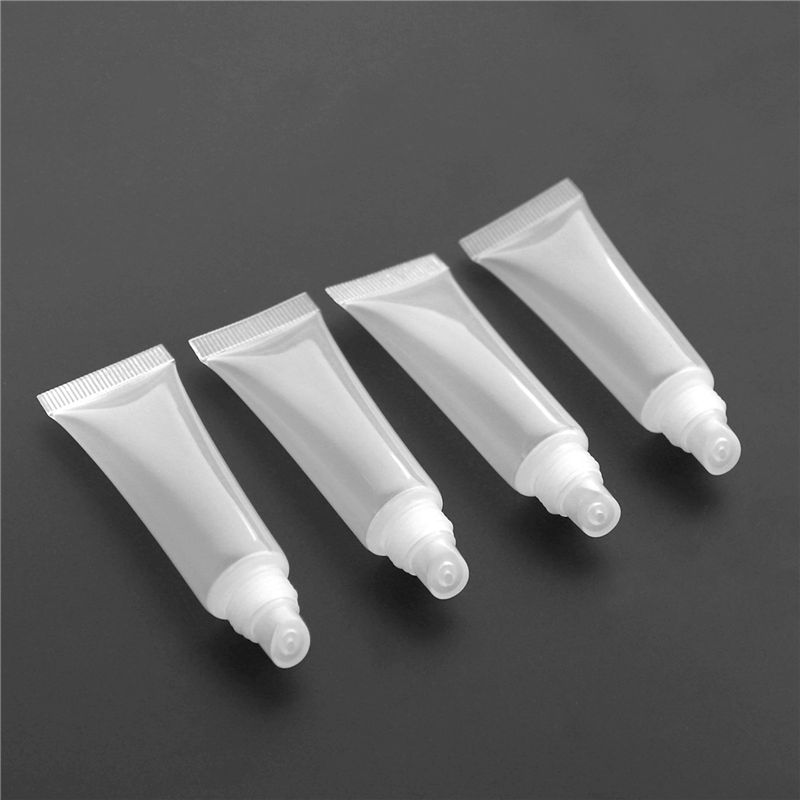 LITE-250 Pack 10Ml Lip Gloss Tubes Empty Lotion Refill Tubes Soft Squeeze Tubes For DIY Travel Distribution Bottle