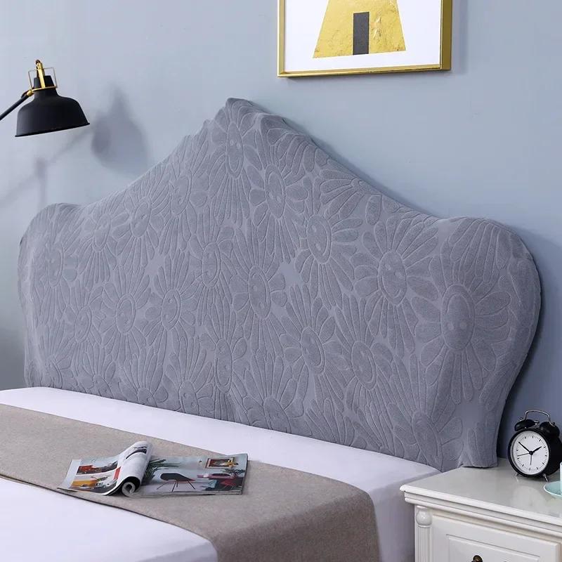 

Thicken Jacquard Bed Headboard Cover Bedroom Warm Winter Thicken All Inclusive Bedhead Dust Protector Universal Bed Back Covers 150cm