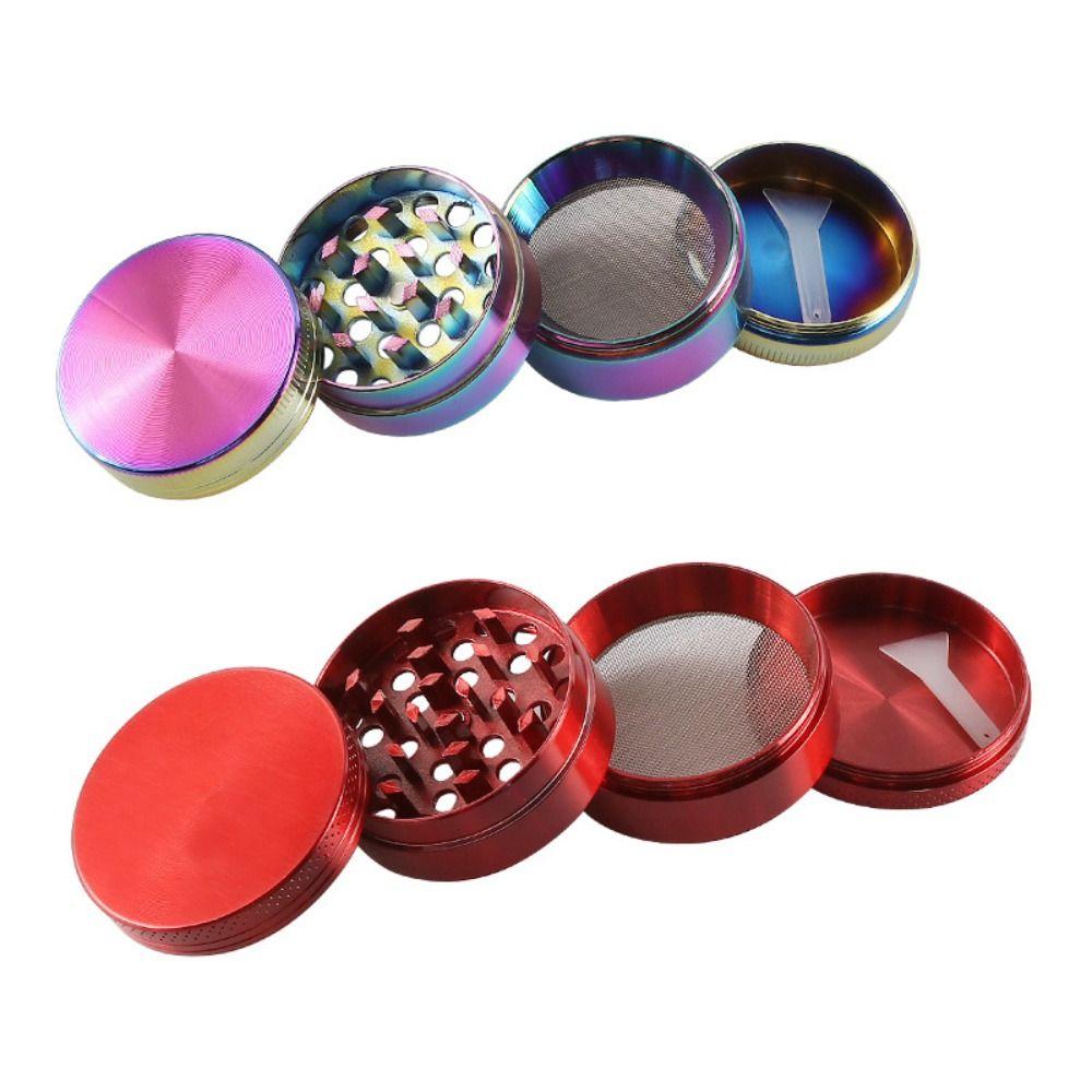 Grinder Zinc Alloy 4-Layer Grinder 40mm Size Non-Stick Coated Metal Grinder Pollen Scraper Portable Grinder Rolling Accessories