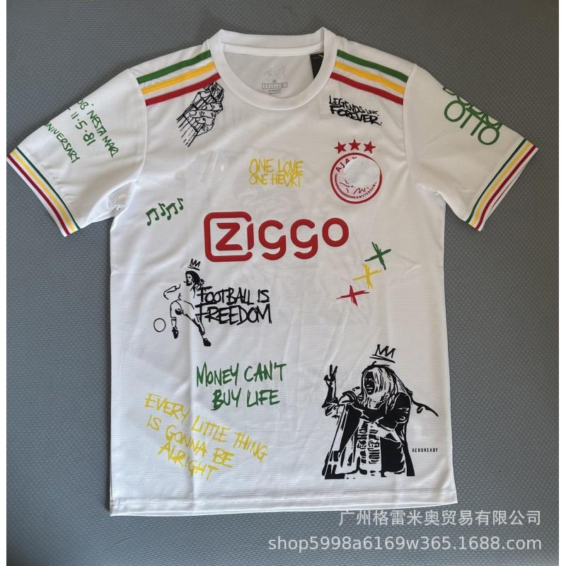 Camiseta de Visitante Ajax 2026-27 Réplica Camiseta de Fútbol 9 Ibrahimovic 23 Van Der Vaart Kit de Fútbol para Hombre de Manga Corta