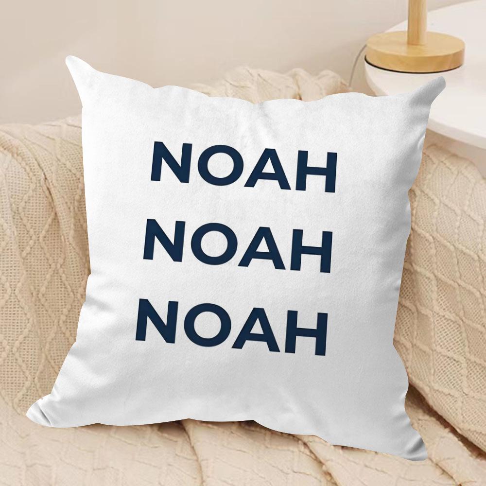 Luxury Brand N-NOAH Cushion Cover Soft Plush Fabric Double-Sided Printed Sofa Cushion Cover for All Seasons Home Decor Gift