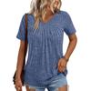 Dámský pletený krátký top s krátkým rukávem, ležérní, pohodlná halenka