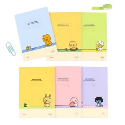Kakao Friends Set de Carnets A5 – Ryan, Chunsik, Apeach, Muzi, Tube, Neo (6pcs)