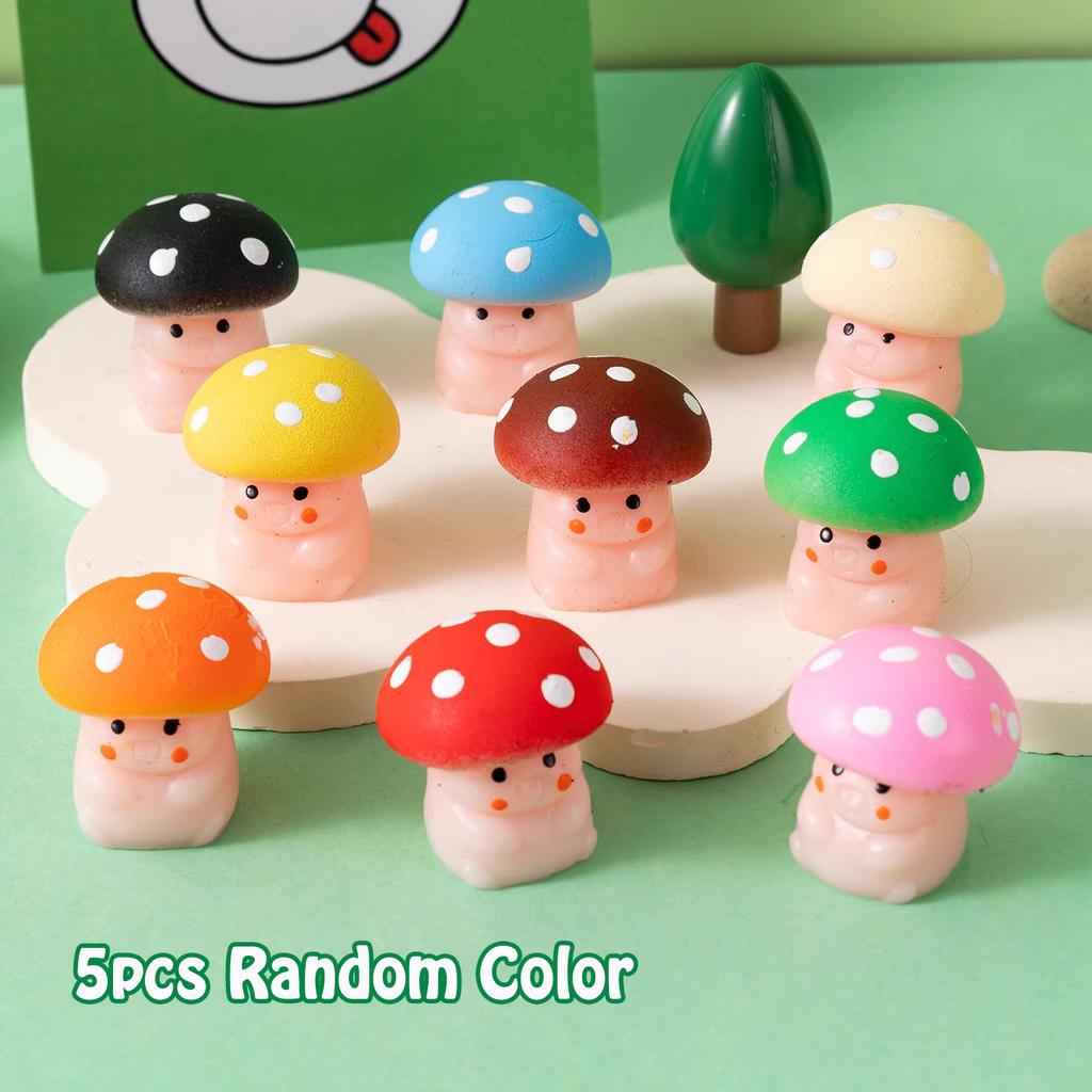 Ciupercă Drăguță Strivibilă Jucărie Anti-Stres Fidget Mochi Moale Surprize Petrecere Aniversare pentru Copii Jucării Premii Clasă Pungă cu Surprize