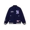 Li Ning Badfive Basketball Series Logo Knopf Langarmjacke Herren Jacke Blau AJMS109-1