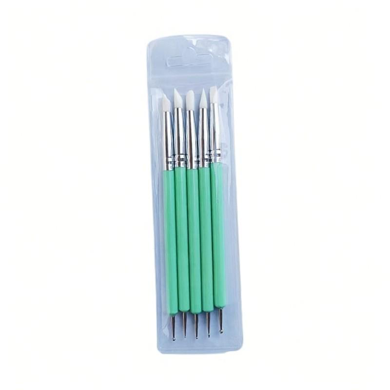 Dual-Ended Silicone Nail Art Tool: Smudge & Dot Pen