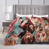 Hanakos Kuns Japanese Blankets Quality Soft Throw Blanket Winter Boy Girl Couch Chair Comfortable Bedspread