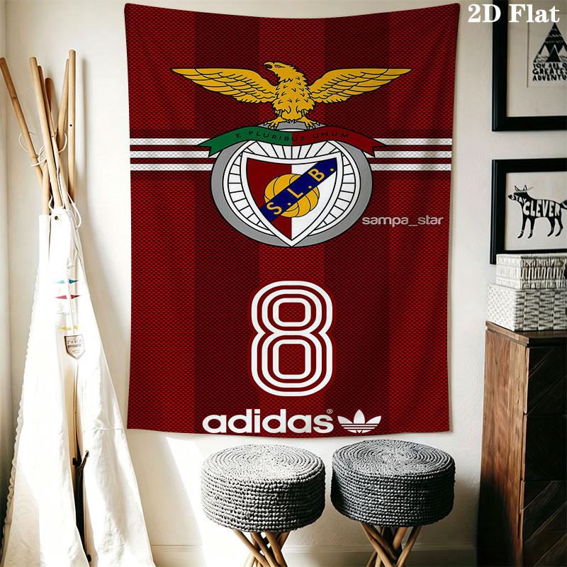 S.L. Benfica logo Wall Hanging Printed Fabric Blanket Decorative Tapestries for Bedroom Living Room Home Decor