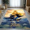 Retro Z-Zelda Cartoon Link Games Living Room Non-Slip Area Rug Soft Carpet for Bedroom Kids Playroom Sofa,Home Decor Doormat