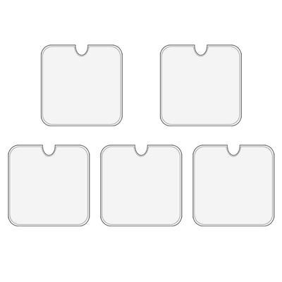 YANYULI Acrylic Keychain Covers of Protects Against Dirt and Convenient Storage Item for Your or As a Case for Protecting Your Badges (Set 5) Scratch