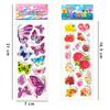 6 Sheets Puffy Stickers Cartoon 3D Bubble PVC Sticker Cartoon Animal  Insect Dinosaur Butterfly Flower Scrapbook Decorations ZYF