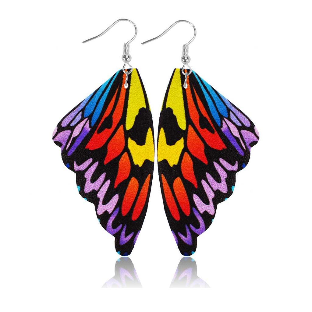 Nowe zabytkowe kolczyki z motylimi skrzydłami w stylu boho, kolorowe kolczyki dla kobiet, biżuteria na prezenty