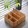Imitation Rattan Desktop Organizer Box