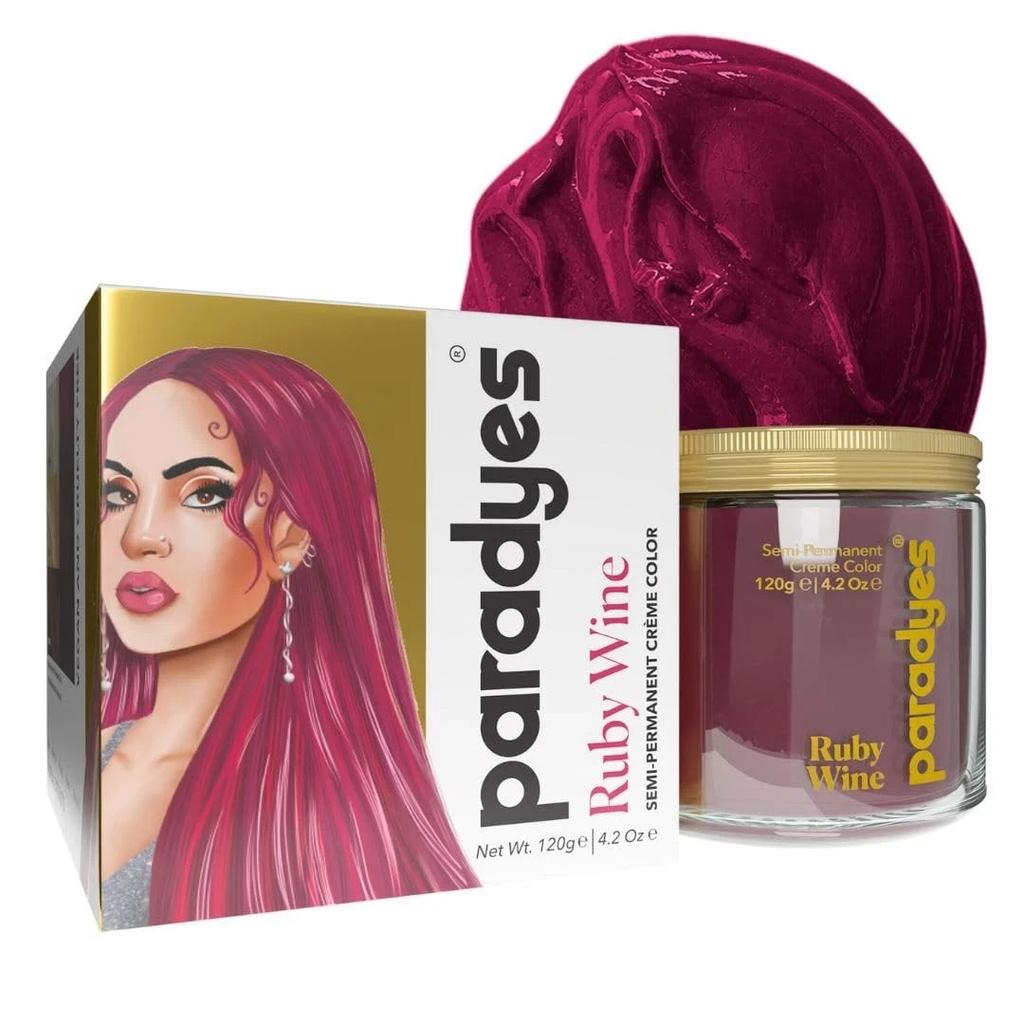 Paradyes Semi Permanent Creme Color, Ruby Wine Shade 120gm