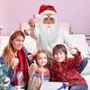 Santa Claus Christmas Latex Cap White Beard Mask Role Play Props Decoration