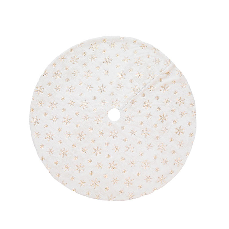 

Ковер под елку Юбка для елки Коврик Под елку Креативные Праздничные Рождественские Украшения для Дома Снежинка 78cm золотой