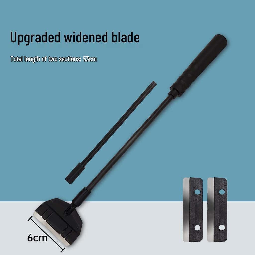 Wide Algae Scraper for Fish Tanks and Aquariums - Long Handle Blade for Algae and Moss Removal.