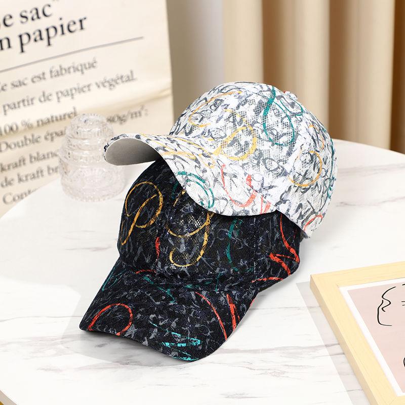 Breathable Hat Thin Duck Tongue Hat Women's Sunshade Hat Men's and Women's Lace Baseball Hat