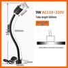 Luci da lavoro a LED magnetiche per macchine CNC e fresatrici, 220V/24V, design con tubo flessibile a collo di cigno