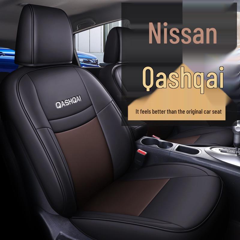 NT Custom Leather Sports Seat Cover for Nissan Qashqai - All-Season Cushion Pad