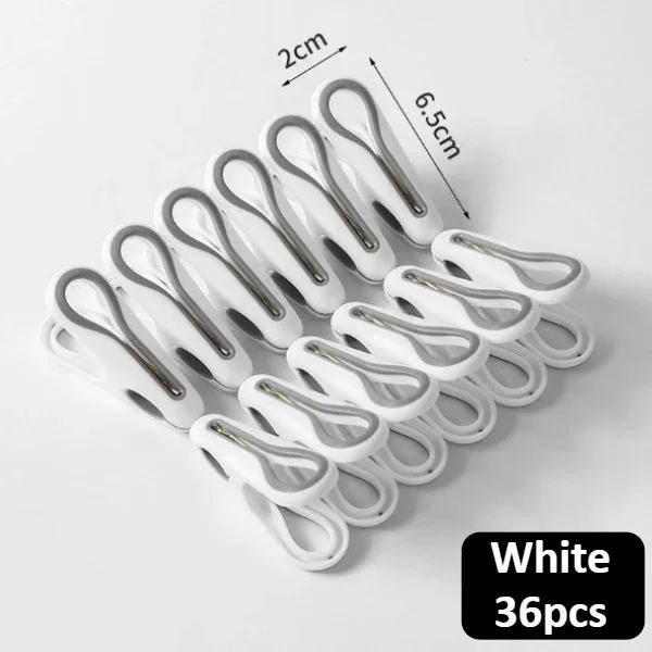Strong Traceless Clothes Drying Clips -  Windproof & Anti-Slip Design for All Fabrics, No Mark, Duty Hold for Indoor/Outdoor Use