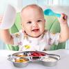 Compartment Dinner Plates Divided Plate Stainless Steel 1pack