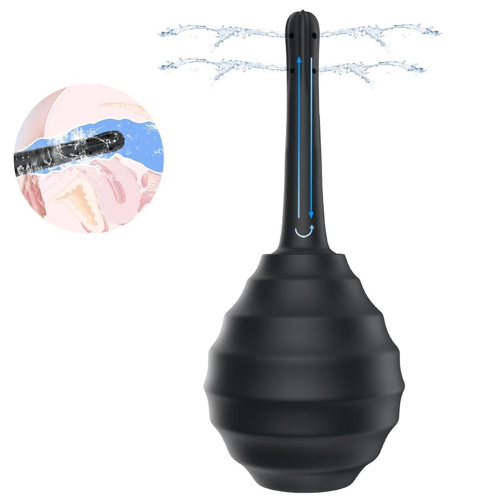 Ninonly Enema Multipurpose 330ml Large Backflow Manual Press Vaginal Cleaning Cleaning Lotion Made of Unisex Device, Irrigator, Capacity, Prevention,