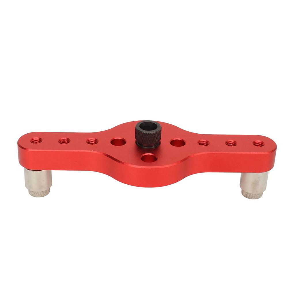 Vertical Pocket Hole Jig Aluminum Alloy Accurate Dowelling Self Centering Drill Guide for Woodworking Red