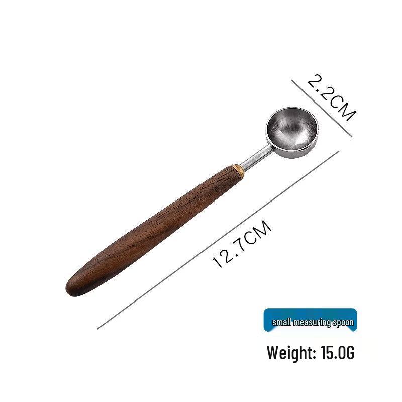 abay Walnut Handle Stainless Steel Measuring Spoons