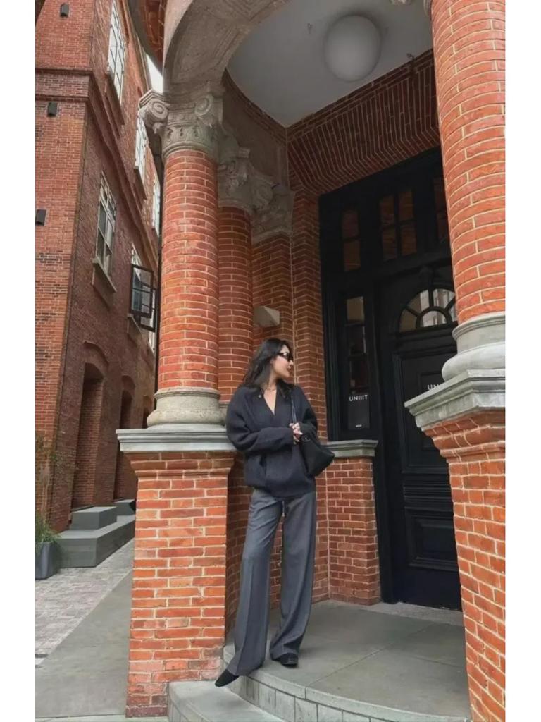 Autumn Old Money Loose Knit Cardigan Sweater