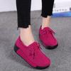 Elegante Makramee Damen Freizeitschuhe Mode Keilabsätze Plateau Schuhe Echtes Leder Mutter Schuhe Walking Slipper