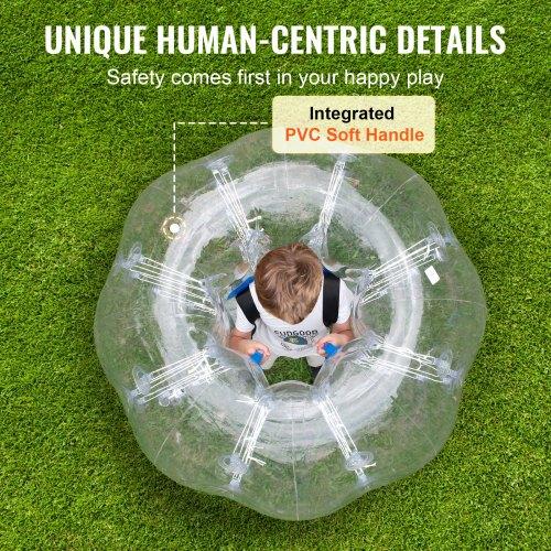 VEVOR Inflatable Bumper Ball 1-Pack, 4FT/1.2M Body Sumo Zorb Balls for Teen & Adult