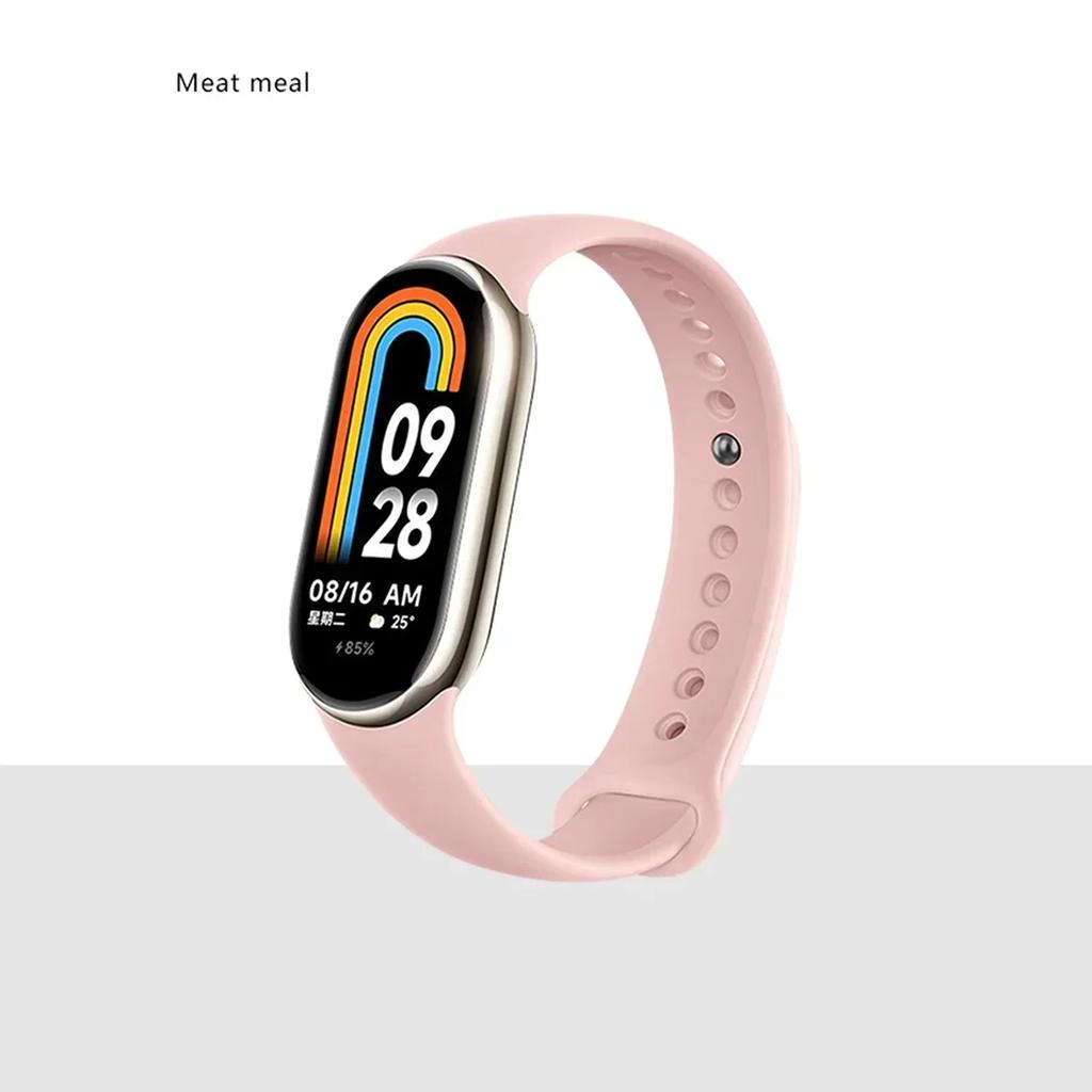 Silicone Strap for Xiaomi Mi Band 9 8 Strap NFC Sports Rubber Bracelet Wristband Pulseira Correa Smart for Mi Band 8/9 Accessory