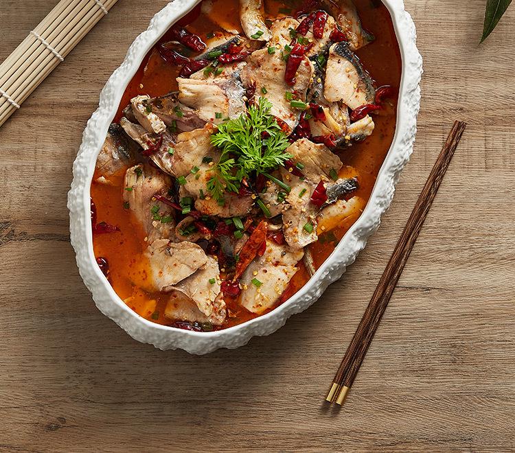 Large Ceramic Rock Texture Seafood Plate for Hotel and Home - 2025 Edition