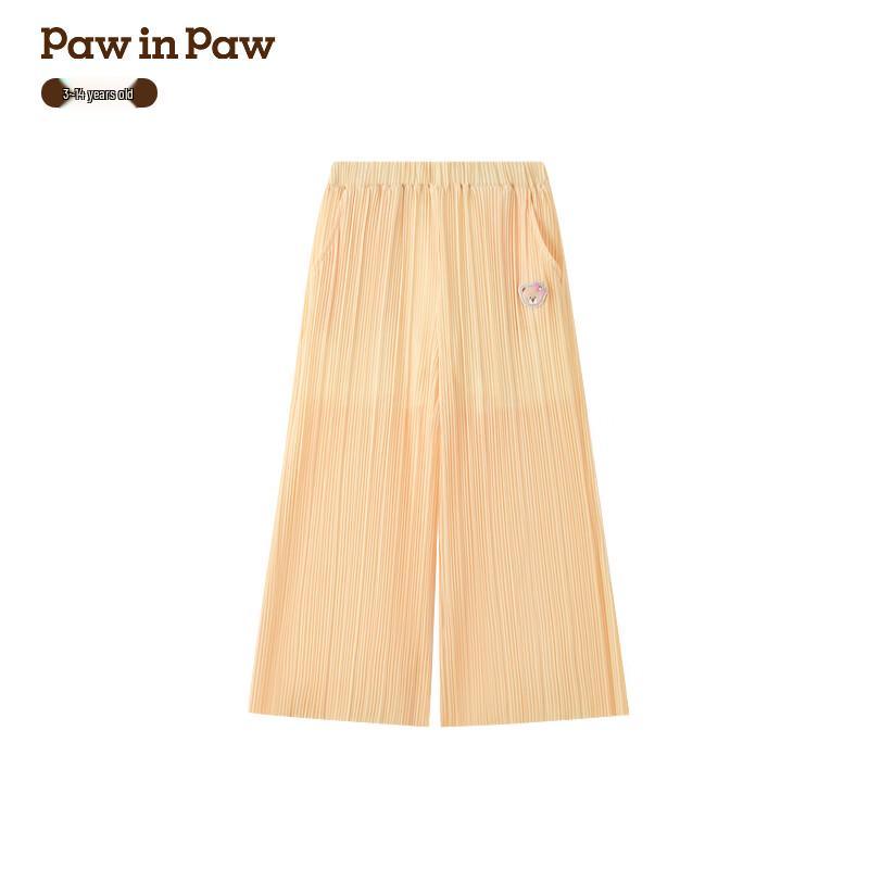 PawinPaw Girls  Cartoon Bear Straight-Leg Pants 140