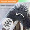 Expandable Rain Gutter Cleaner With Fast Release Mechanism For Easy Assembly Storage And SpiderWebs Removal Tasks