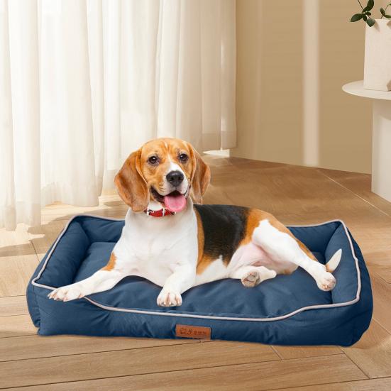 Orthopedic Dog Bed Waterproof Pet Nest Bed Non-Slip Cozy Puppy Bolster Cushion