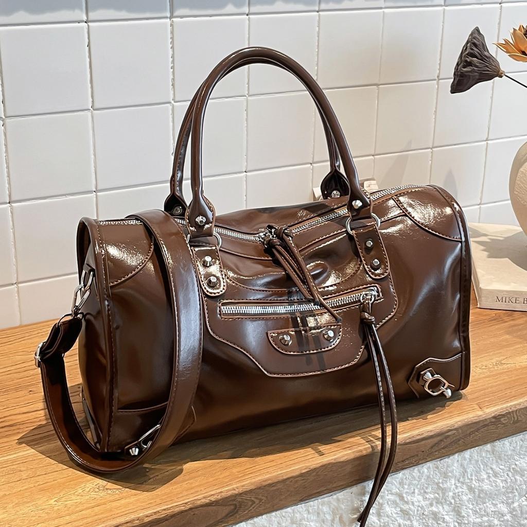 Hochwertige Handgepäck-Reisetasche mit großem Fassungsvermögen, Schlicht und elegant, Vielseitige Einzelschultertasche, Große Tasche für Kurztrips