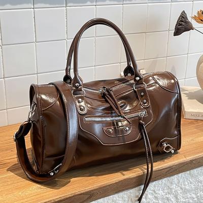 Hochwertige Handgepäck-Reisetasche mit großem Fassungsvermögen, Schlicht und elegant, Vielseitige Einzelschultertasche, Große Tasche für Kurztrips