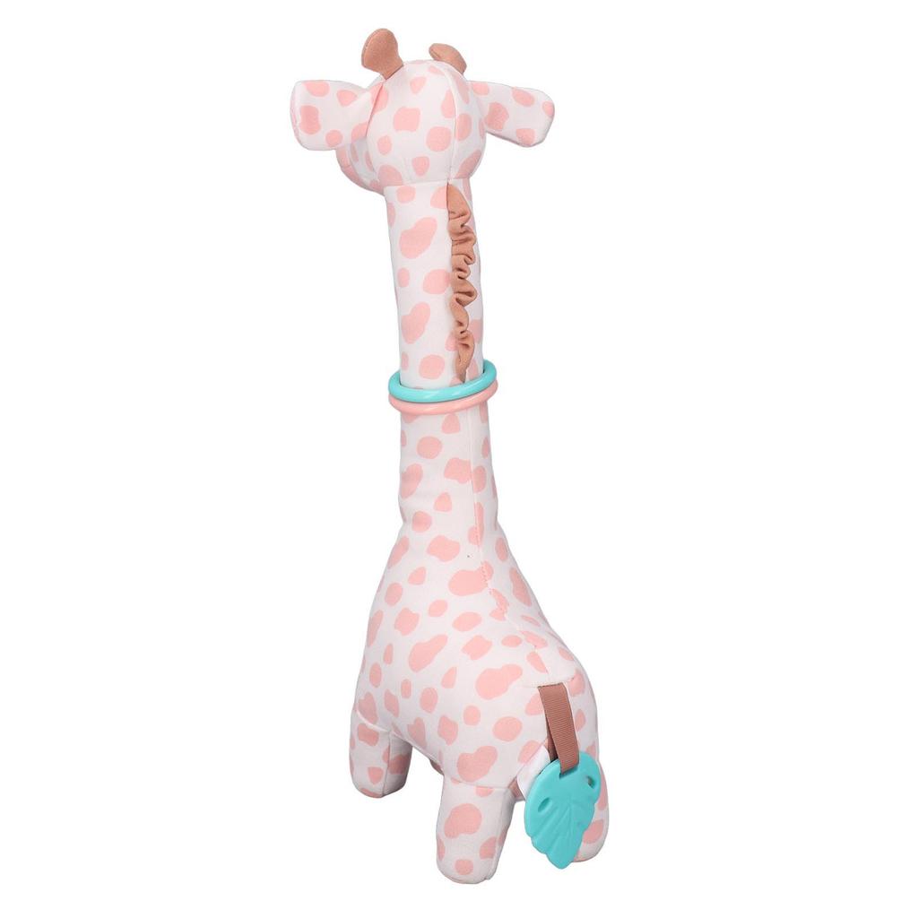 Plush Giraffe Teether Toy Fun Teether Design Cute Infant Plush Stuffed Giraffe Toy for 0‑1 Years Old Newborn
