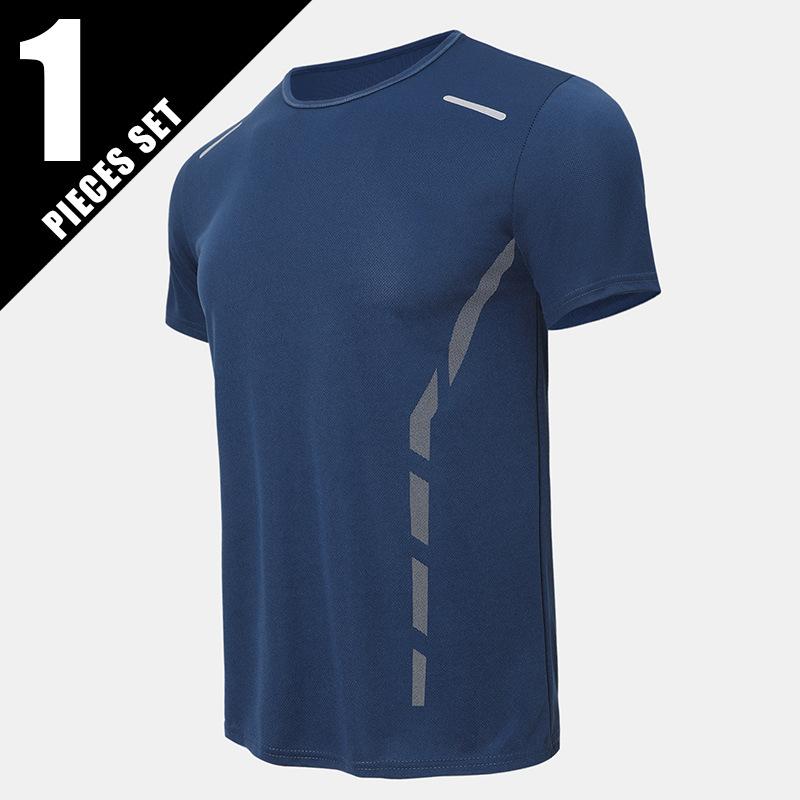 Men's Summer Solid-Colour Quick-Dry Loose-Fit Short-Sleeved T-Shirt for Running, Hiking and Leisure – Fashionable