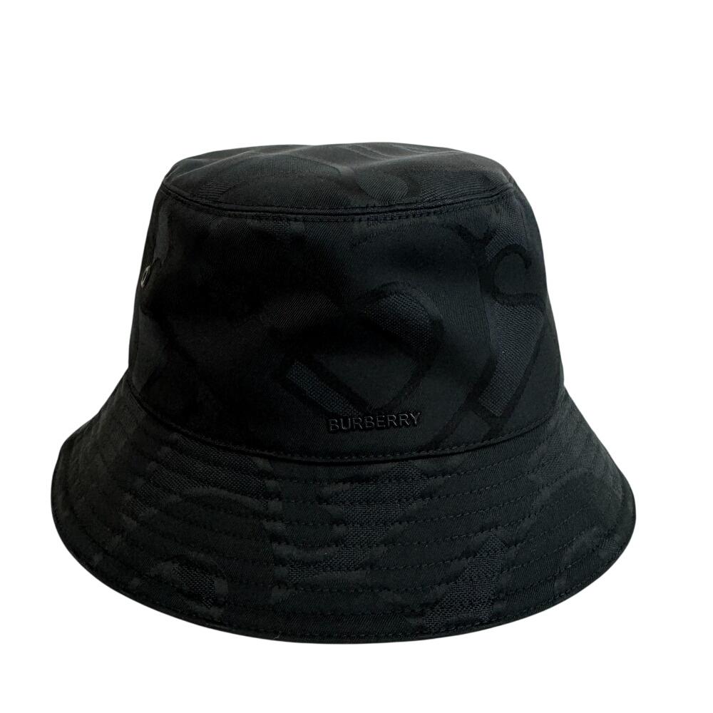 Burberry Bucket Hat Monogram Nylon Other Hats Black Nylon Used