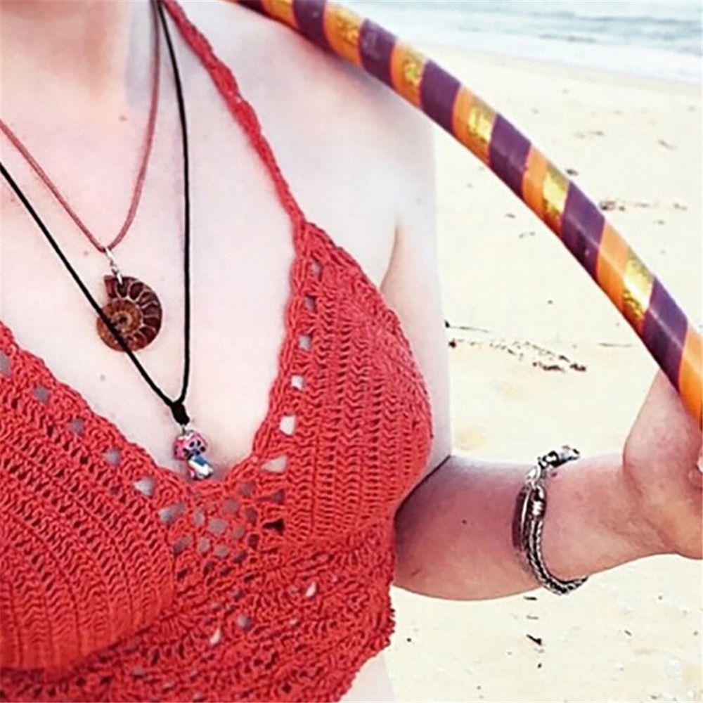 

Бохо-стиль бретелька крючком укороченный топ крючком женский бюстгальтер бикини майки бралетт женские топы S синий