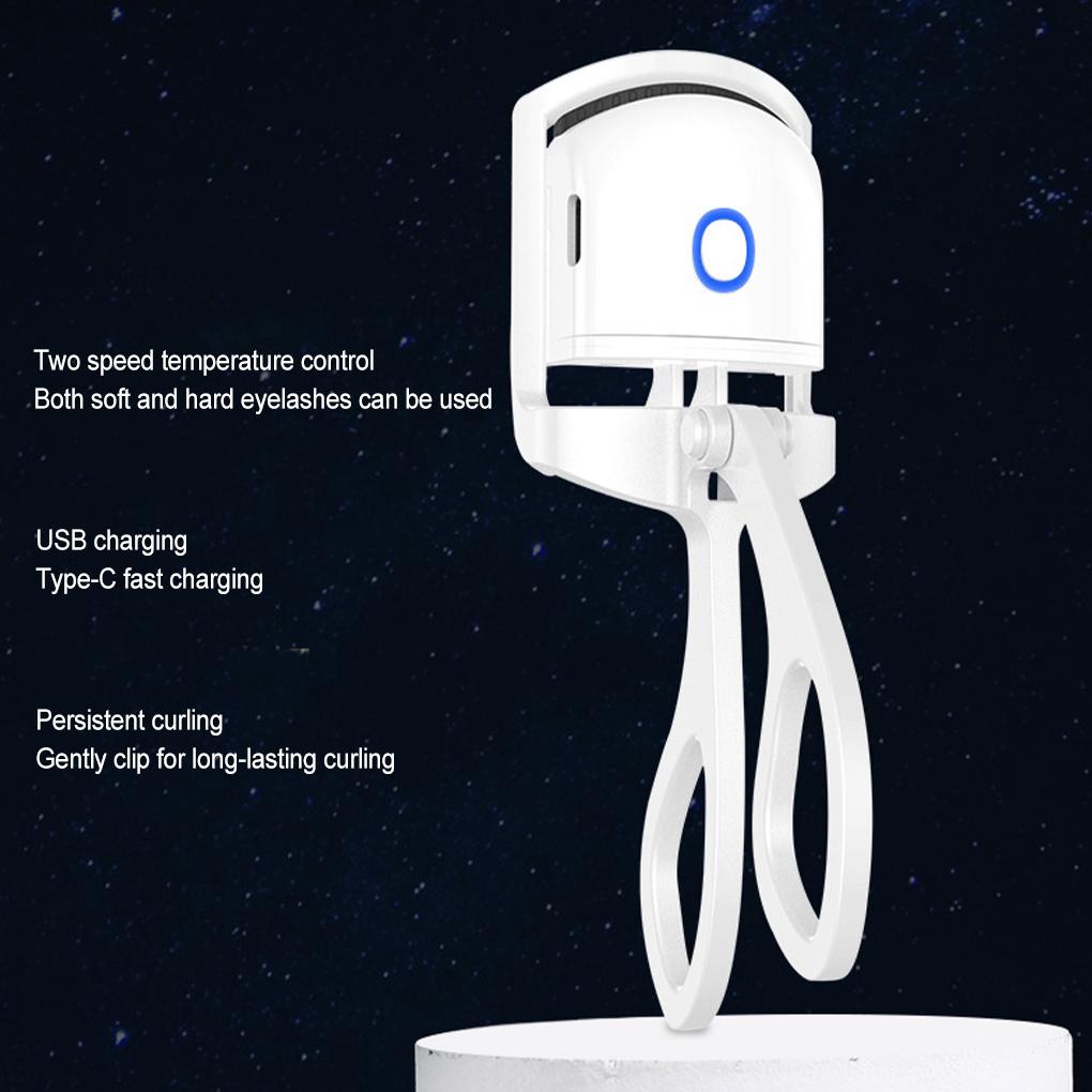 Fast Heating And Long-lasting Curling Electric Eyelash Clip Rechargeable Heated Eyelash Curler