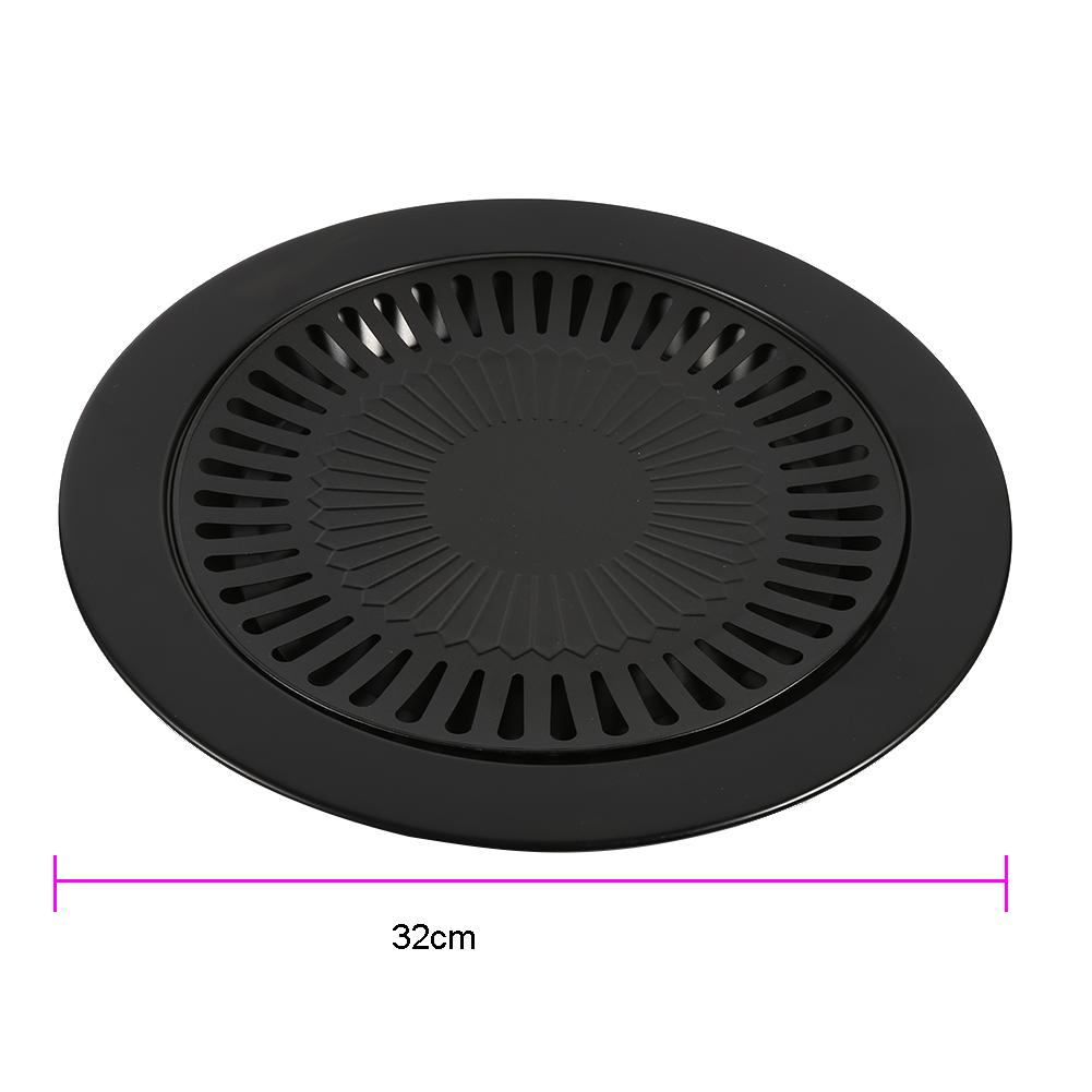 BBQ Grill Barbecue Pan with 2-Layer Water-Filled Outer Coating, Non-Stick and , Suitable for Indoor and Outdoor Use, for Roasting Mt