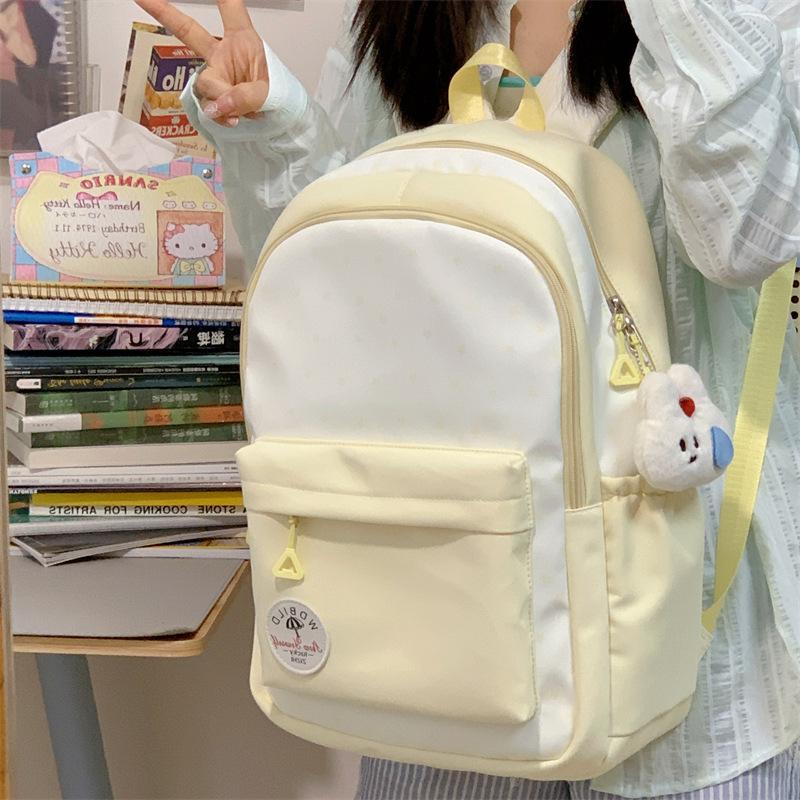 Schoolbag high value ins versatile large capacity backpack, campus high school junior high school student schoolbag girls small fresh backpack