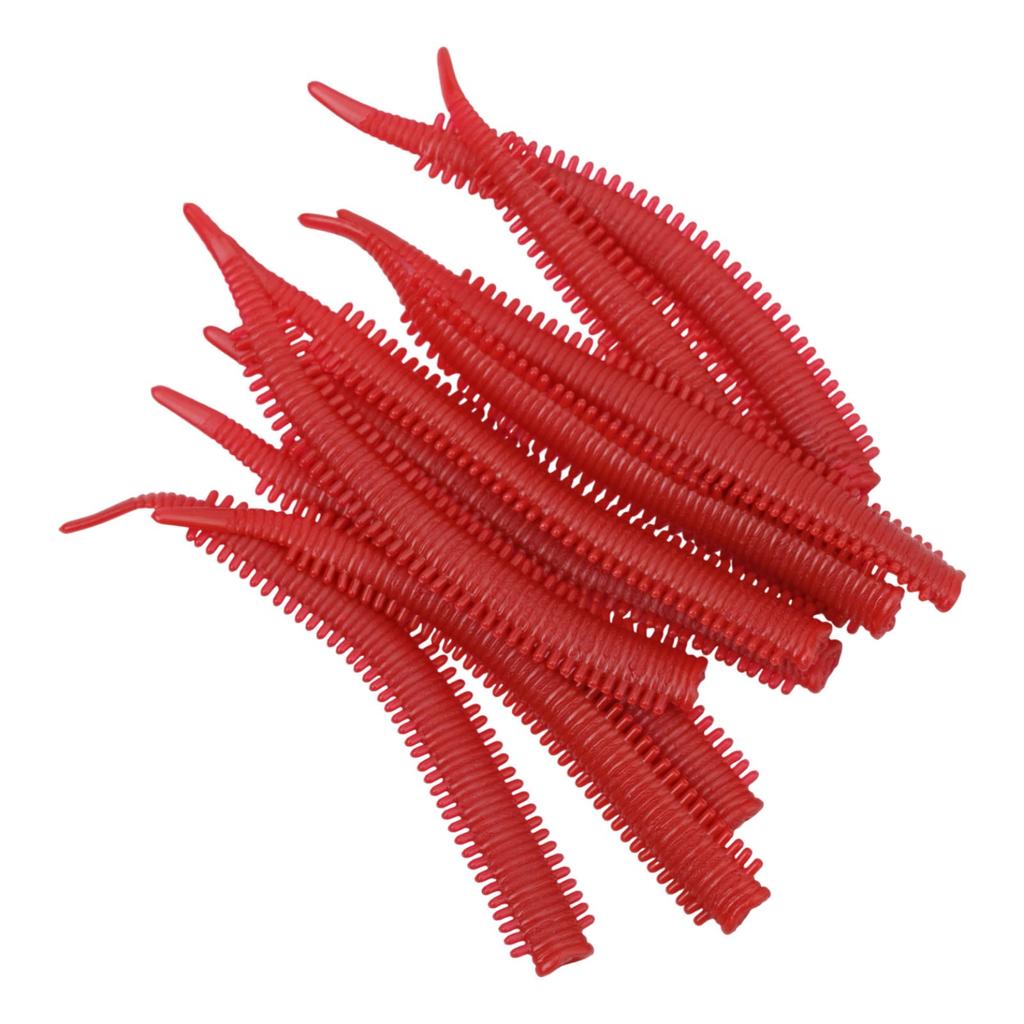 10Pcs Simulation Sand Silkworm Fishing Lure - TPR Soft Bait with Shrimp Fish Scent Stretchable Soft Tear-Resistant