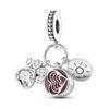 Silver Plated Coffee Cups Mocha Pot Teacups Charms Beads Pendants Fit Original  Bracelet Making For Woman Jewelry Gift