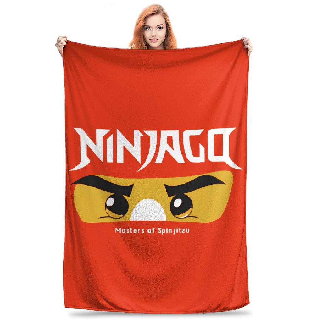 Ninjagos Blanket Cover  Flannel Throw Blankets Airplane Travel Decoration Ultra-Soft Warm Bedspreads