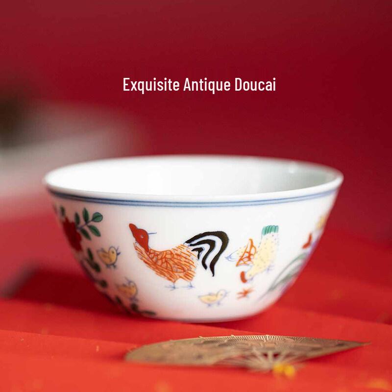 Jingdezhen Podszkliwna Biała Porcelana Mistrzowska Czarka do Herbaty